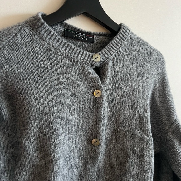 Grey cropped sweater - Picture 2 of 4